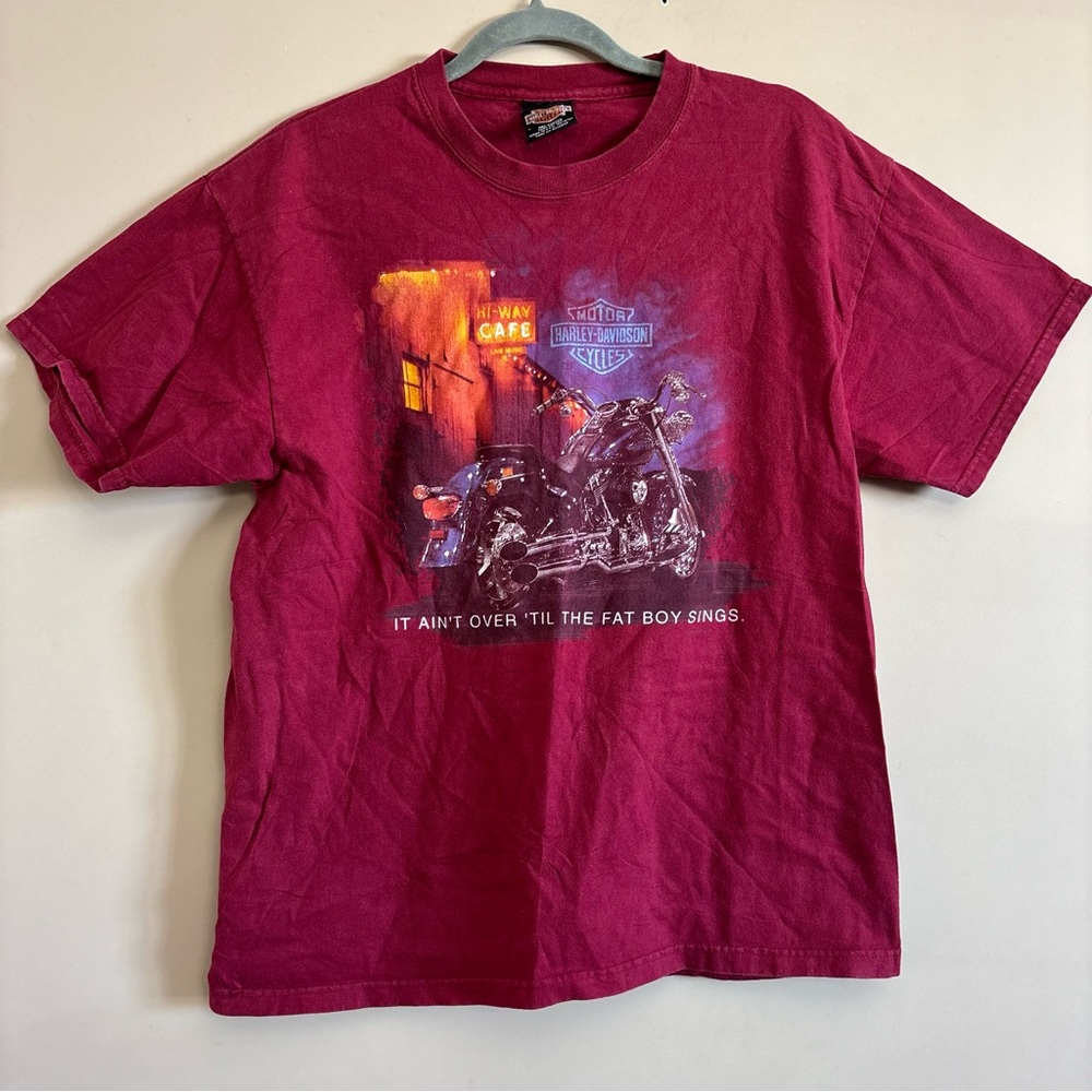 Harley-Davidson Burgundy Graphic Tee